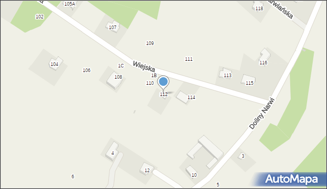 Zosin, Wiejska, 112, mapa Zosin