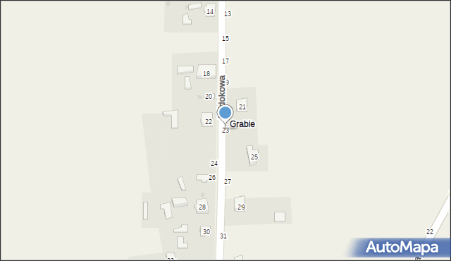 Zrębice, Widokowa, 23, mapa Zrębice