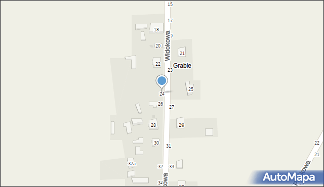 Zrębice, Widokowa, 24, mapa Zrębice