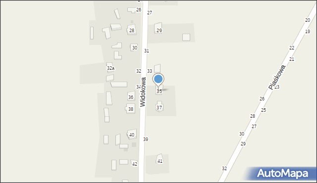 Zrębice, Widokowa, 35, mapa Zrębice