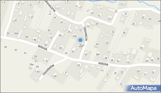 Żurawica, Witosa Wincentego, 42a, mapa Żurawica
