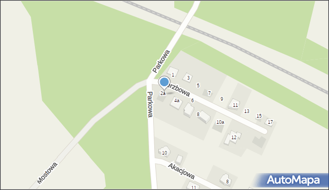 Żurawiniec, Wierzbowa, 2b, mapa Żurawiniec