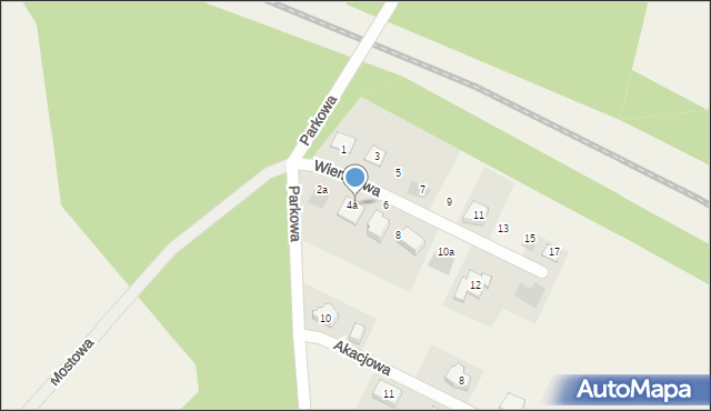 Żurawiniec, Wierzbowa, 4b, mapa Żurawiniec