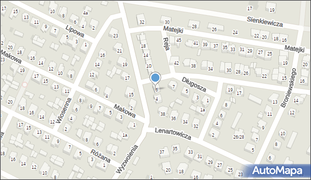 Żuromin, Wiadrowska, 6, mapa Żuromin