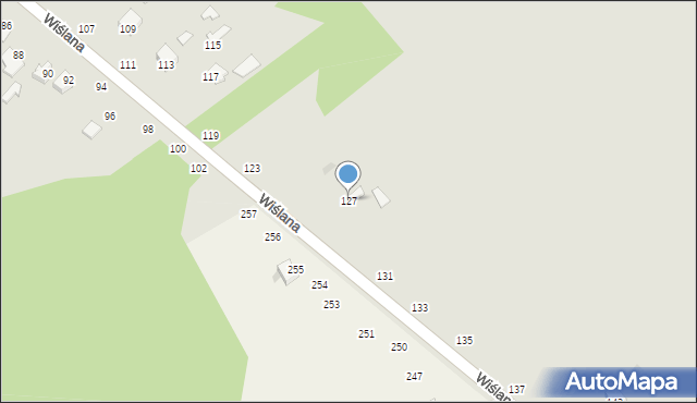 Zwoleń, Wiślana, 127, mapa Zwoleń