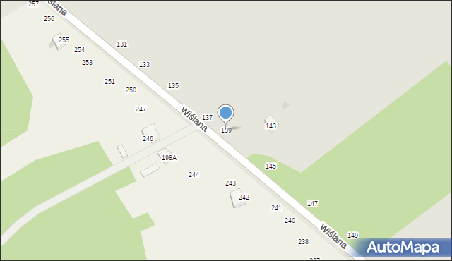 Zwoleń, Wiślana, 139, mapa Zwoleń