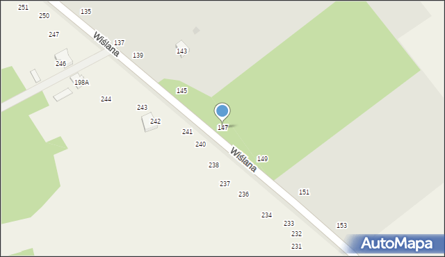 Zwoleń, Wiślana, 147, mapa Zwoleń