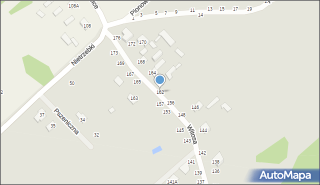 Żyrardów, Witosa Wincentego, 162, mapa Żyrardów