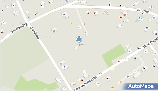 Żywiec, Wichrowa, 8, mapa Żywiec