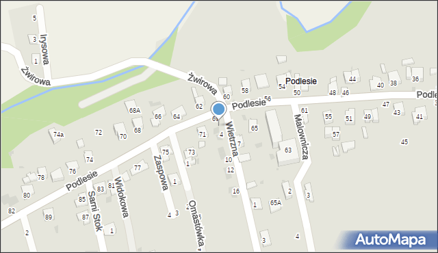 Żywiec, Wietrzna, 2, mapa Żywiec