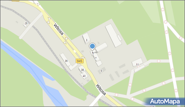 Żywiec, Witosa Wincentego, 5, mapa Żywiec