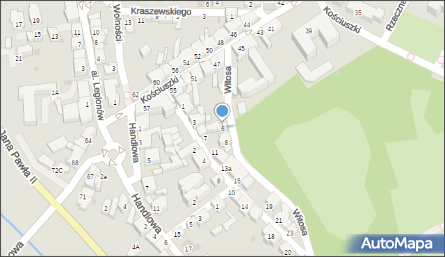 Żywiec, Witosa Wincentego, 6, mapa Żywiec