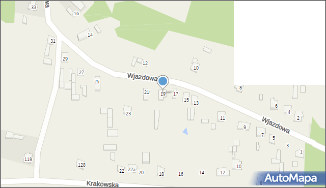 Lipno, Wjazdowa, 19, mapa Lipno