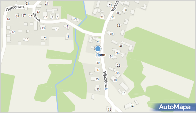 Lipno, Wjazdowa, 41, mapa Lipno