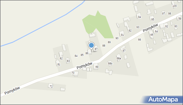 Lipno, Wjazdowa, 86a, mapa Lipno