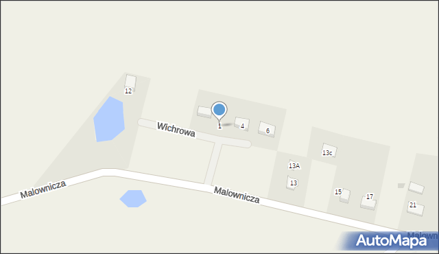 Lisewiec, Wjazdowa, 1, mapa Lisewiec