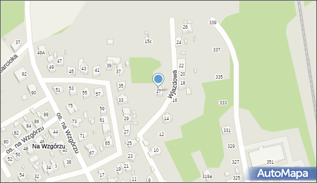 Rydułtowy, Wjazdowa, 17, mapa Rydułtowy