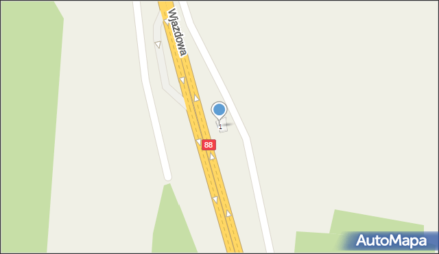 Sieroniowice, Wjazdowa, 1, mapa Sieroniowice