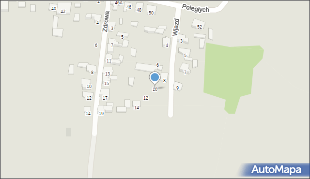 Zawiercie, Wjazd, 10, mapa Zawiercie