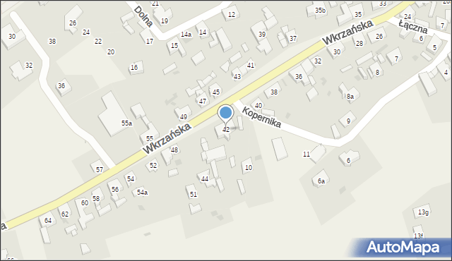 Trzebież, Wkrzańska, 42, mapa Trzebież