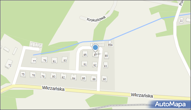 Trzebież, Wkrzańska, 87, mapa Trzebież