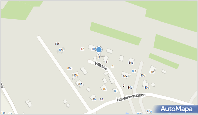 Biłgoraj, Własna, 8, mapa Biłgoraj