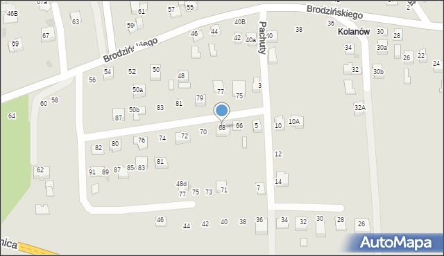 Bochnia, Włodka Zdzisława, 68, mapa Bochni