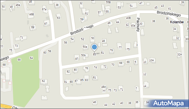 Bochnia, Włodka Zdzisława, 83, mapa Bochni