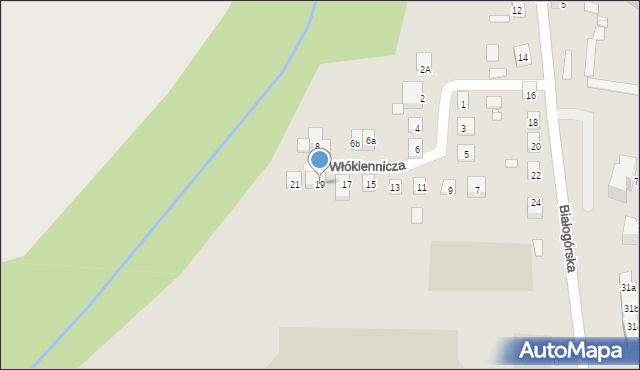 Bogatynia, Włókiennicza, 19, mapa Bogatynia