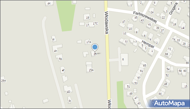 Chełm, Włodawska, 15, mapa Chełma