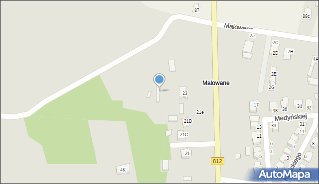 Chełm, Włodawska, 23a, mapa Chełma
