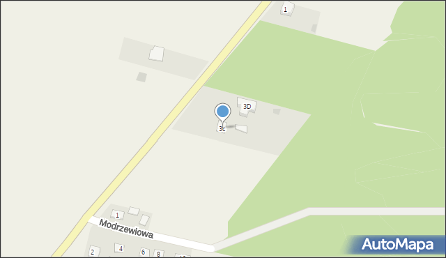 Czarnca, Włoszczowska, 3c, mapa Czarnca