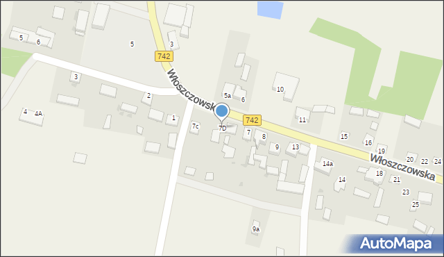 Dobromierz, Włoszczowska, 7D, mapa Dobromierz