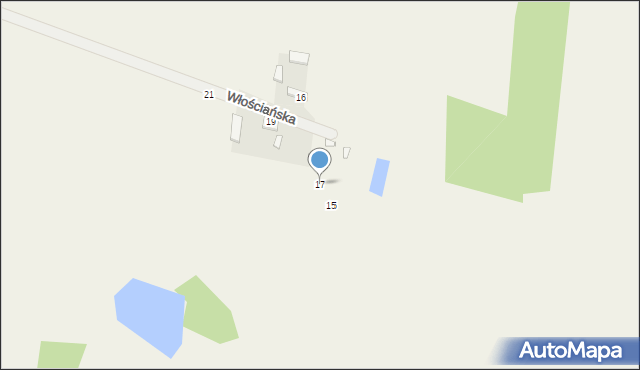Dylew, Włościańska, 17, mapa Dylew