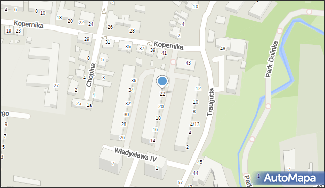 Elbląg, Władysława IV, 22, mapa Elbląga