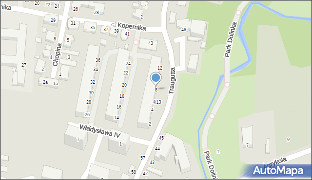 Elbląg, Władysława IV, 8, mapa Elbląga