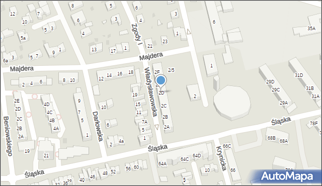 Gdańsk, Władysławowska, 2D, mapa Gdańska