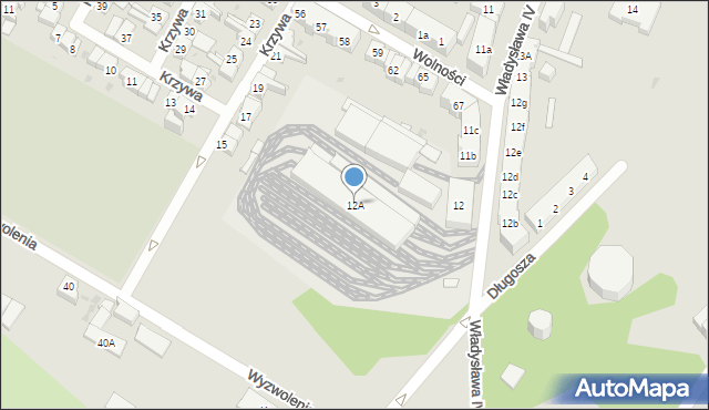 Gdańsk, Władysława IV, 12A, mapa Gdańska