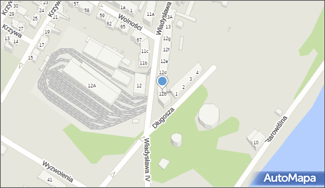 Gdańsk, Władysława IV, 12b, mapa Gdańska