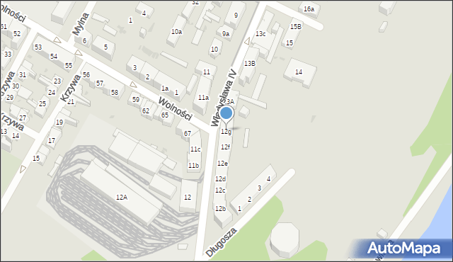 Gdańsk, Władysława IV, 12g, mapa Gdańska