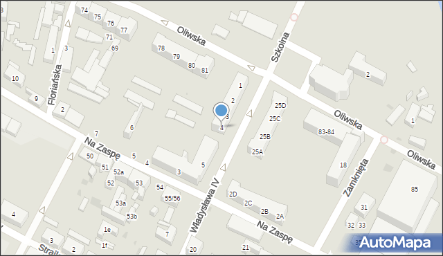 Gdańsk, Władysława IV, 4, mapa Gdańska