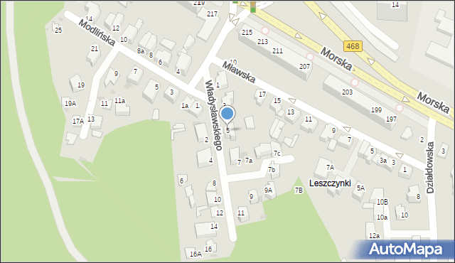 Gdynia, Władysławskiego Gabriela, 5, mapa Gdyni