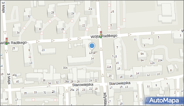 Gdynia, Władysława IV, 12/14, mapa Gdyni