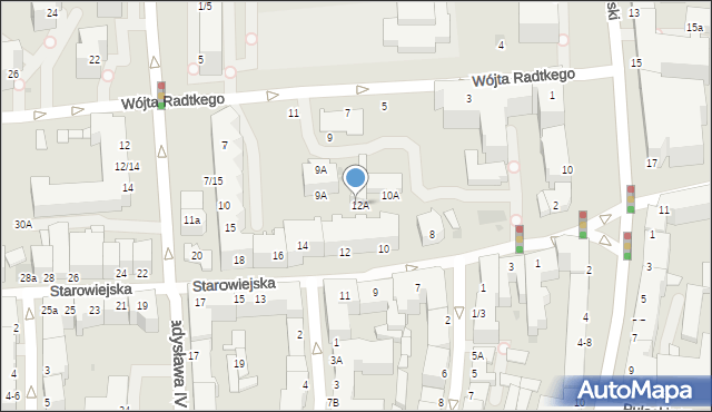 Gdynia, Władysława IV, 7A, mapa Gdyni