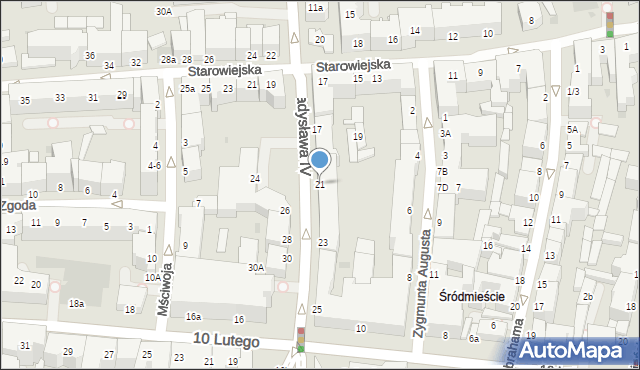 Gdynia, Władysława IV, 21, mapa Gdyni