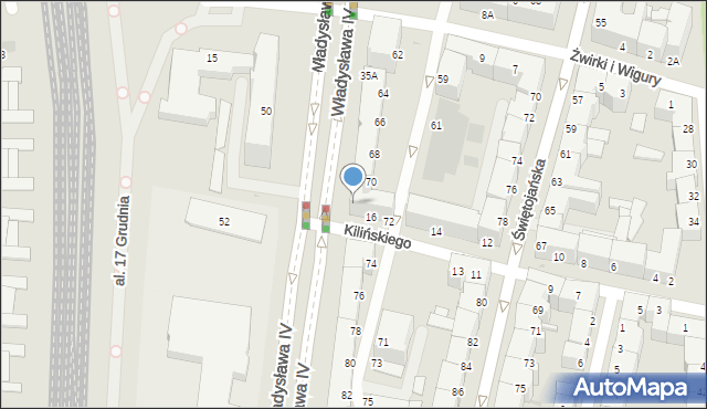 Gdynia, Władysława IV, 37A, mapa Gdyni