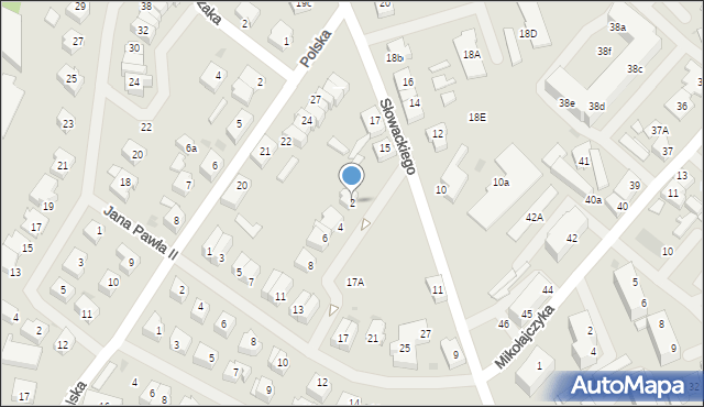 Goleniów, Włodarczyka Franciszka, ks., 2, mapa Goleniów