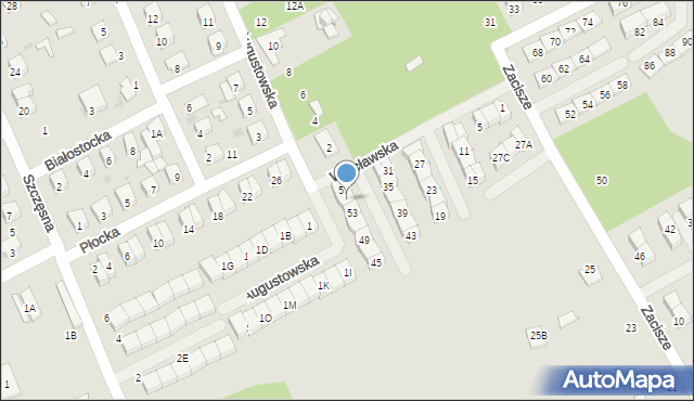 Grodzisk Mazowiecki, Włocławska, 55, mapa Grodzisk Mazowiecki