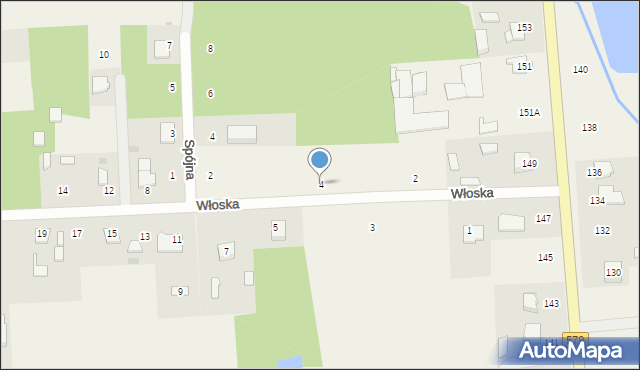 Kałęczyn, Włoska, 4, mapa Kałęczyn