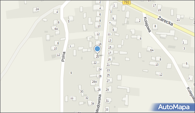 Kotowice, Włodowska, 20, mapa Kotowice